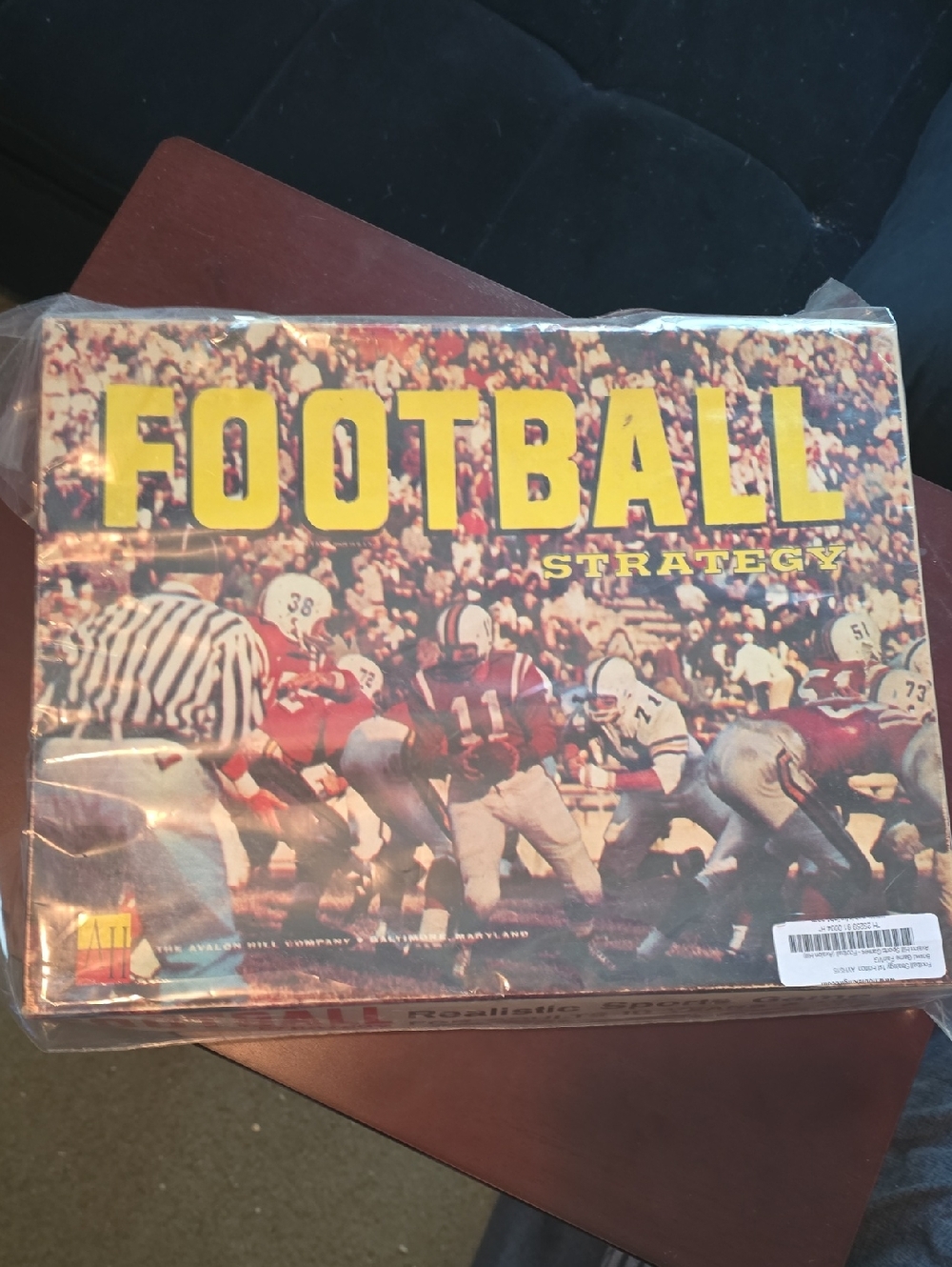 Vintage Football Strategy Board Game - Yellow/Red Cover